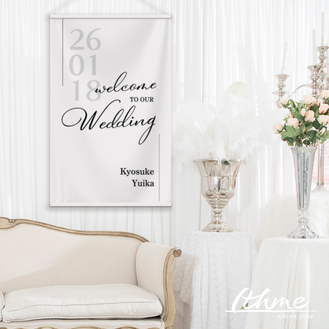 ウェディング　タペストリー　結婚式　ウェルカムボード