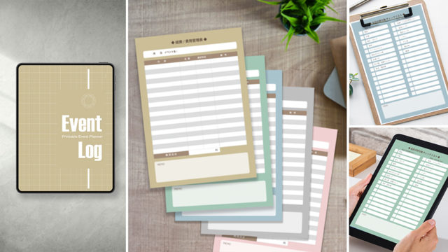 イベント・マルシェ 出展準備&管理・記録用テンプレート