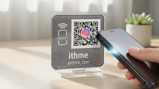 QRコード　タッチでSNS　ショップスタンド　イベント　マルシェ　店舗